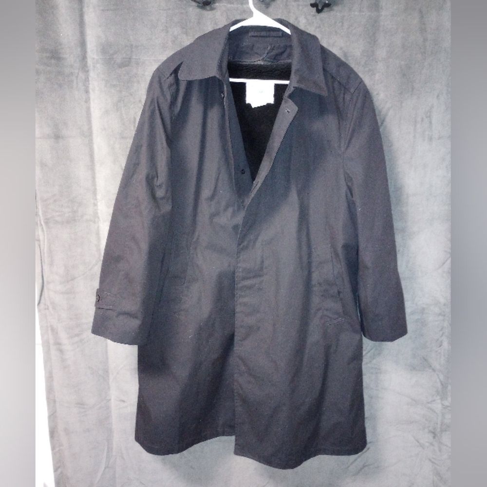DSCP Military Coat Trench Parka American Apparel Removable Liner Black Size 42S